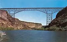 Original cantilever bridge, from a 1950s postcard