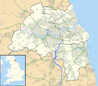 Gosforth is located in Tyne and Wear