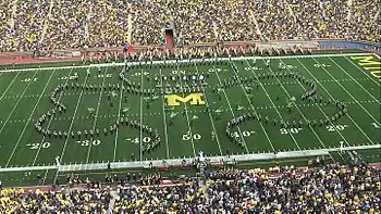 UCMB performing at Michigan Stadium