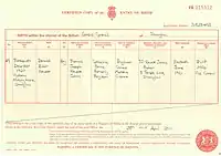 A consular birth certificate.