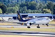 UPS 767 landing at Portland International Airport