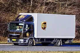 UPS MAN TGL truck in Denmark