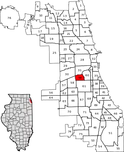 Location within the city of Chicago