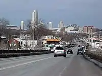 US&nbsp;9 north as it approaches Albany
