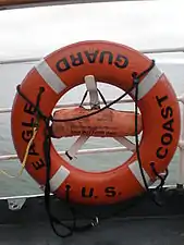 Commercial use ring buoy aboard USCGC&nbsp;Eagle