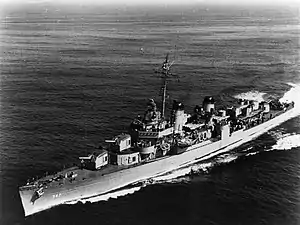 USS Cowell (DD-547) underway, c. 1951