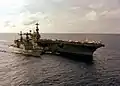 USS Peterson and USS&nbsp;Independence on 1979