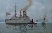 The USS&nbsp;Kentucky&nbsp;(BB-6), built in Newport News, Virginia, and launched in 1898