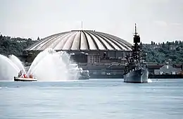 The once-iconic Kingdome, built 1976, demolished 2000
