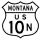 U.S. Highway 10N marker