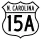U.S. Highway 15A marker