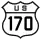 U.S. Route 170 marker