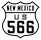 U.S. Highway 566 marker