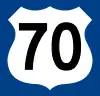 US&nbsp;70 route marker