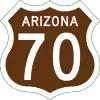 US&nbsp;70 route marker