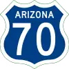 US&nbsp;70 route marker
