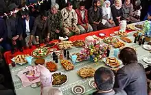 Image 23Typical Afghan food table (from Culture of Afghanistan)