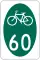 State Bicycle Route 60 marker