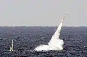 USS&nbsp;Florida launching a Tomahawk cruise missile