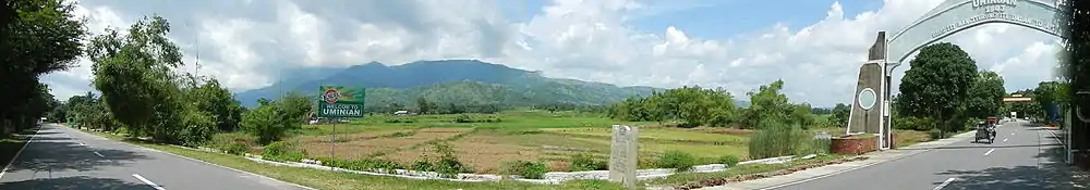 View of the Caraballo mountains from Umingan