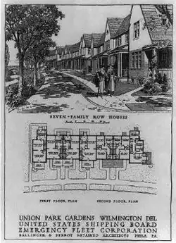 Union Park Gardens (completed in 1918).