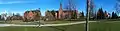 Panorama taken of the UVM Green (from the west).  Ira Allen Chapel is located on the far left of the image: Dec 2012