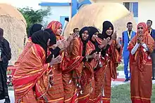 Image 49Somali women performing tradition dance (from Culture of Somalia)