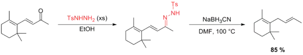 Scheme 12-1. Deoxygenation of an α,β-unsaturated carbonyl compound