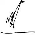 Mirza Nasir Ahmadمرزا ناصر احمد's signature