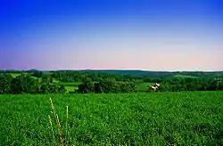 Rolling hills in Upper Mount Bethel Township in July 2006