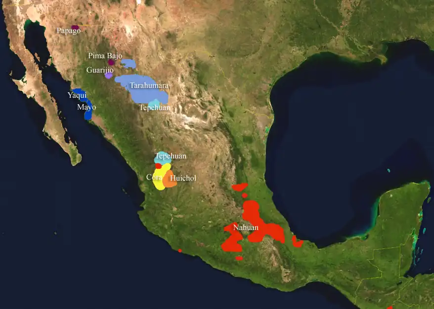 Uto-Aztecan-speaking communities in and around Mexico
