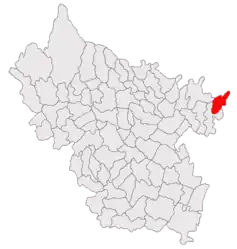Location in Buzău County