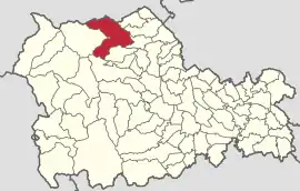 Location in Neamț County