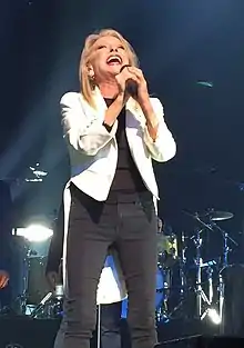 Véronique Sanson performing live at the Seine Musicale, Boulogne-Billancourt, France, 2018.