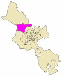 Position in HCMC's metropolitan area