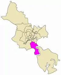 Position in HCMC's metropolitan area
