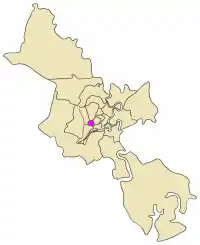 Map showing the location of District 6 within metropolitan Ho Chi Minh City