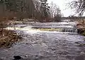 Vahiküla Waterfall on Vääna River in Vahi.