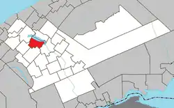 Location within La Matapédia RCM.