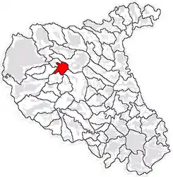 Location in Vrancea County