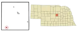 Location of Arcadia, Nebraska