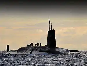HMS Vanguard, a Vanguard-class ballistic missile submarine