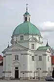 St. Kazimierz Church in Warsaw, built 1688–1692