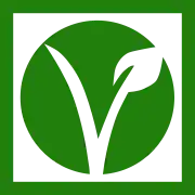 A vegan symbol