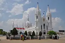 Image 31Basilica of Our Lady of Good Health in Velankanni, Tamil Nadu (from Tamils)