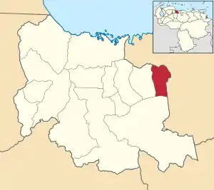 Location in Carabobo