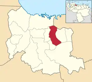 Location in Carabobo