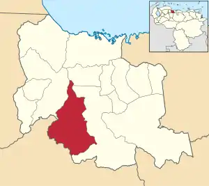 Location in Carabobo