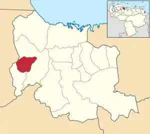 Location in Carabobo
