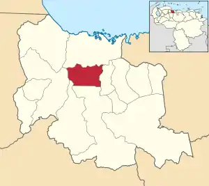 Location in Carabobo